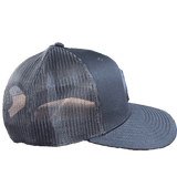 Beach Bound Mesh Snapback Hat (Black)