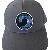 Beach Wave Snapback Hat (Flint Gray)