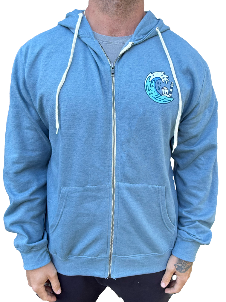 Long Island Local Waves Zip Up Hoodie