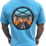 Long Island Strong - Beach Bound T-shirt (Sapphire Blue)