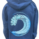 Youth Long Island Strong Beach Wave Hoodie (Heather Navy)