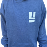 Youth Long Island Strong Beach Wave Hoodie (Heather Navy)