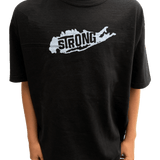 Youth Long Island Strong Black T shirt