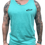 Long Island Strong Beach Bound Biscay Aqua Tank