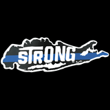 Long Island Strong Thin Blue Magnet