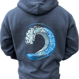 Long Island Strong Beach Wave Hoodie (Storm)