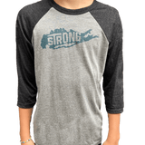 Youth Long Island Strong Charcoal Baseball Tee