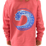 Youth Long Island Beach Wave Long Sleeve Tee