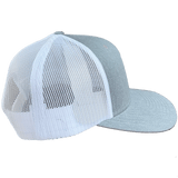 Beach Bound Mesh Snapback Hat (H Gray & White)
