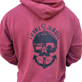 Long Island Strong Loyal To The Soil Skull Hoodie
