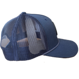 Beach Bound Snapback Hat w Rope (Navy)