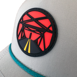 Beach Bound Snapback Hat w Rope (Quarry)