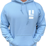 Long Island Strong Beach Wave Hoodie (Sky Blue)