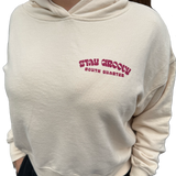 South Quarter - Stay Groovy Crop Hoodie Sweatshirt