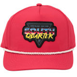 South Quarter Retro Snapback Hat/ Fuchsia
