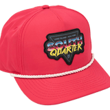 South Quarter Retro Snapback Hat/ Fuchsia