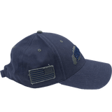 Long Island Strong Navy American Flag Strapback hat