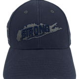 Long Island Strong Navy American Flag Strapback hat