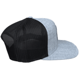 Beach Wave Mesh Snapback Hat (Heather & Black)