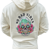 South Quarter No Bad Vibes Pullover Hoodie (Bone)