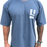 Long Island Beach Wave Tshirt (Slate Blue)