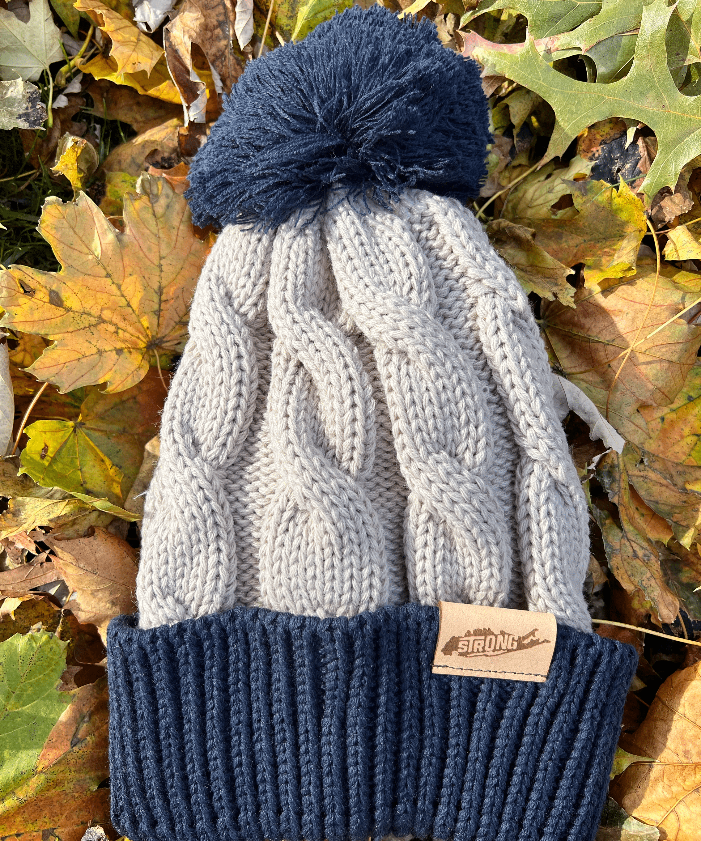 Long Island Strong Chunk Twist Pom Beanie (3 available colors)