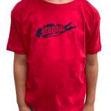 Toddler Island Strong (Red and Navy) T Shirt