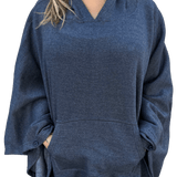 Long Island Strong Beach Wave Poncho